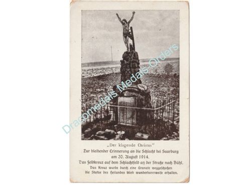 Germany WWI Postcard, Jesus Cross of Saarburg, 20 August 1914