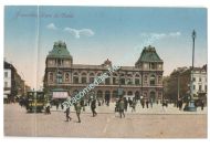 Germany WWI Propaganda Postcard, Occupied Brussels, Gare du Nord, Postmarked 1916