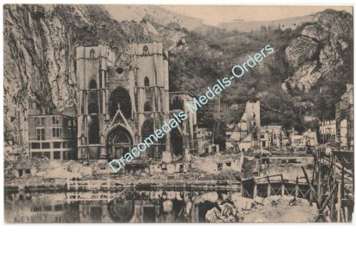 Germany WWI Postcard, Dinant Ruins 1915, Feldpost 84th Infantry Regiment, 54th Division