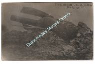 Germany WWI Propaganda Postcard, French Dud Heavy Mortar Shell