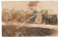 Germany WWI Propaganda Postcard, Destroyed Village, Feldpost 1917, Artillerie Munition Kolonne 23