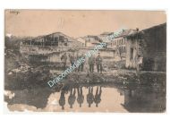 Germany WWI Propaganda Postcard, Very Ruins, Feldpost 766th Fuss Artillerie Batterie, 1916