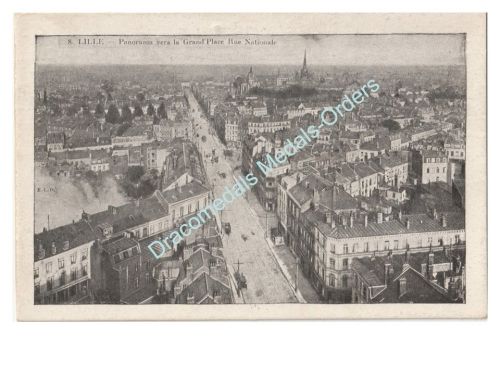 Germany WWI Propaganda Postcard Lille, Grand'Place, 1915, 6th Army, 3rd Feldpost Station