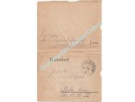 Germany WW1 Letter & Envelope, Field Post Stamp, 1916, Kranzegg, Infanterie Regiment 17