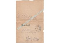 Germany WW1 Letter & Envelope, Field Post Stamp, 1916, Kranzegg, Infanterie Regiment 17