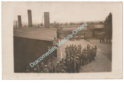 Germany WWI Group Photo Barracks 116th Infantry Regiment, Feldpost Hesse 1916