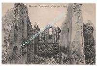 Germany WWI Postcard, Dontrien Church Ruins, Feldpost 1916, 39 Infanterie Regiment, 50th Infantry Division