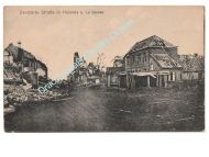 Germany WWI Propaganda Postcard La Bassee Ruins, Feldpost 1916, Field Hospital Lazarett Abteilung XI