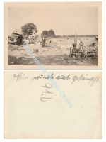 Germany WWII Photo Destroyed Allied Artillery, Anti-Aircraft Gun & Vehicles, 317th Grenadier Regt Blitzkrieg in France Belgium 1940