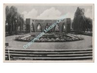 Germany WWII Postcard Monument to Fallen Soldiers Neu-Isenburg, Hitler Stamp, Cancellation 1942