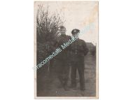 Germany WWII Photo Wehrmacht 2 NCOs, Full Uniform, Visor & Side Cap