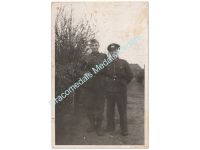 Germany WWII Photo Wehrmacht 2 NCOs, Full Uniform, Visor & Side Cap