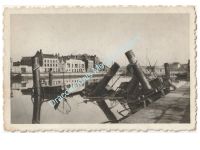 Germany WWII Propaganda Photo Dunkirk Port Shipwrecks 1940