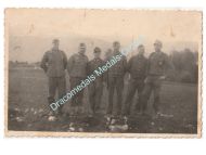 Germany WWII Group Photo Wehrmacht Officer, War Merit Cross 1st Class, NCO, Soldiers, Italy 1943