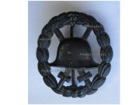 Germany WWI Black Wound Badge for the Army Non Ferrous (Non Magnetic) Cut Out Type