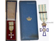 Greece WWII Cross for Military Valor 1st Class with Clasp 1940 by Spink Boxed 
