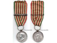 Italy Wars of Italian Independence Commemorative Medal 1859 with Clasp 1866 by Canzani