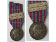 Italy WWI Libya Campaign Medal with 2 Clasps 1917-18 & 1918-19 by Giorgi & the Italian Royal Mint