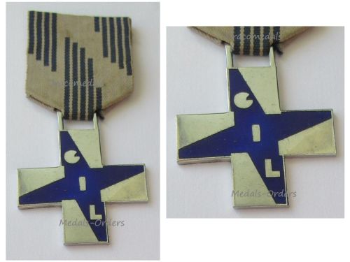 Italy WWII GIL Blue Cross of Merit Mussolini's Fascist Youth Organization 1937 for Boys of Age 14-18