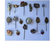 Czechoslovakia Soviet Union East Germany 17 Badge Set of 17 of the Communism Era