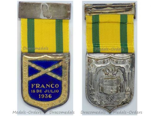 Spain WWII Commemorative Medal for the Amputees of the Spanish Civil War 1936 1939 for the Nationalist Forces of General Franco