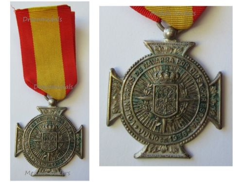 Spain Cross of the Volunteers of Navarra in the Spanish Civil War 1936 1939 Nationalist Forces of General Franco