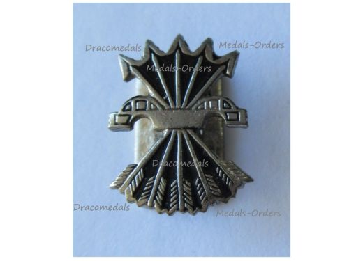 Spain WWII Falange Party Membership Badge Lapel Pin Numbered General Franco's Nationalist Forces in the Spanish Civil War 1936 1939
