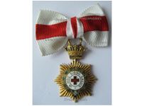 Spain WWII Order of the Spanish Red Cross Knight's Star on Ladies Bow 1936 1943