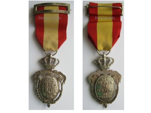 Spain Silver Merit Medal of the Instituto Nacional de Prevision (National Institute of Social Security) 1908, in Silver 916