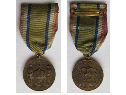 USA US Army Pacification Medal 1906 1909, Old Unnumbered Issue