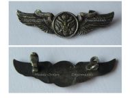 USA WWII US Army Air Forces Aircrew Wings Badge, Shirt Type for USAAF NCOs
