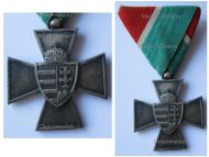 Hungary WWII National Defense Cross 1940 Regular Type in Zinc