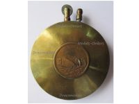 Britain WWI Trench Art Lighter Tank Mark I Male and French Artillery Gun 75mm