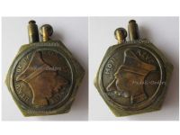 France WWI Trench Art Propaganda Petrol Lighter Crown Prince Wilhelm Verdun Paris 1914 1918