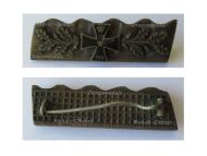 Germany WWI Patriotic Badge Iron Cross with Oak Leaves 1914 Ordnance Splinter Trench Art